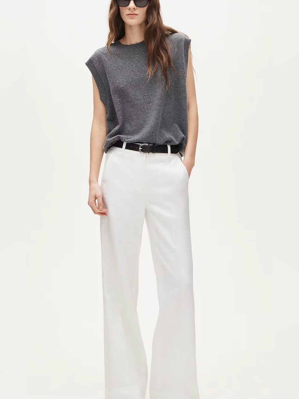 J CREW SIZE 00 Petite Carolina flare pant in stretch linen blend BZ413